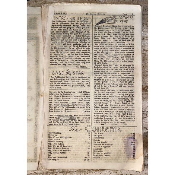 Vintage 1940s Base A Star Philippine Edition Featuring General Douglas MacArthur - Picture 5 of 8
